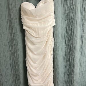 Oh Polly White Corset Dress